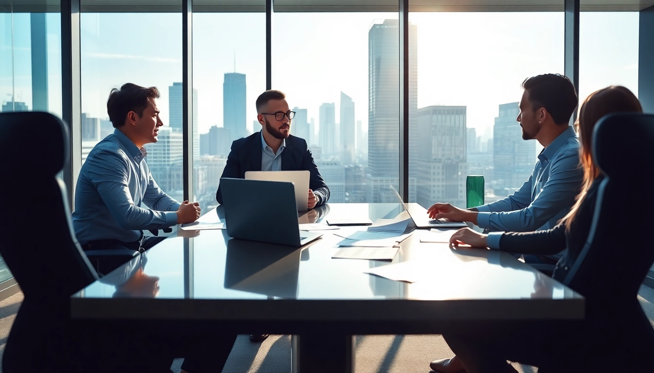 Headhunter IT berät einen Kandidaten in einem modernen Büro, um passende Stellenangebote zu finden.