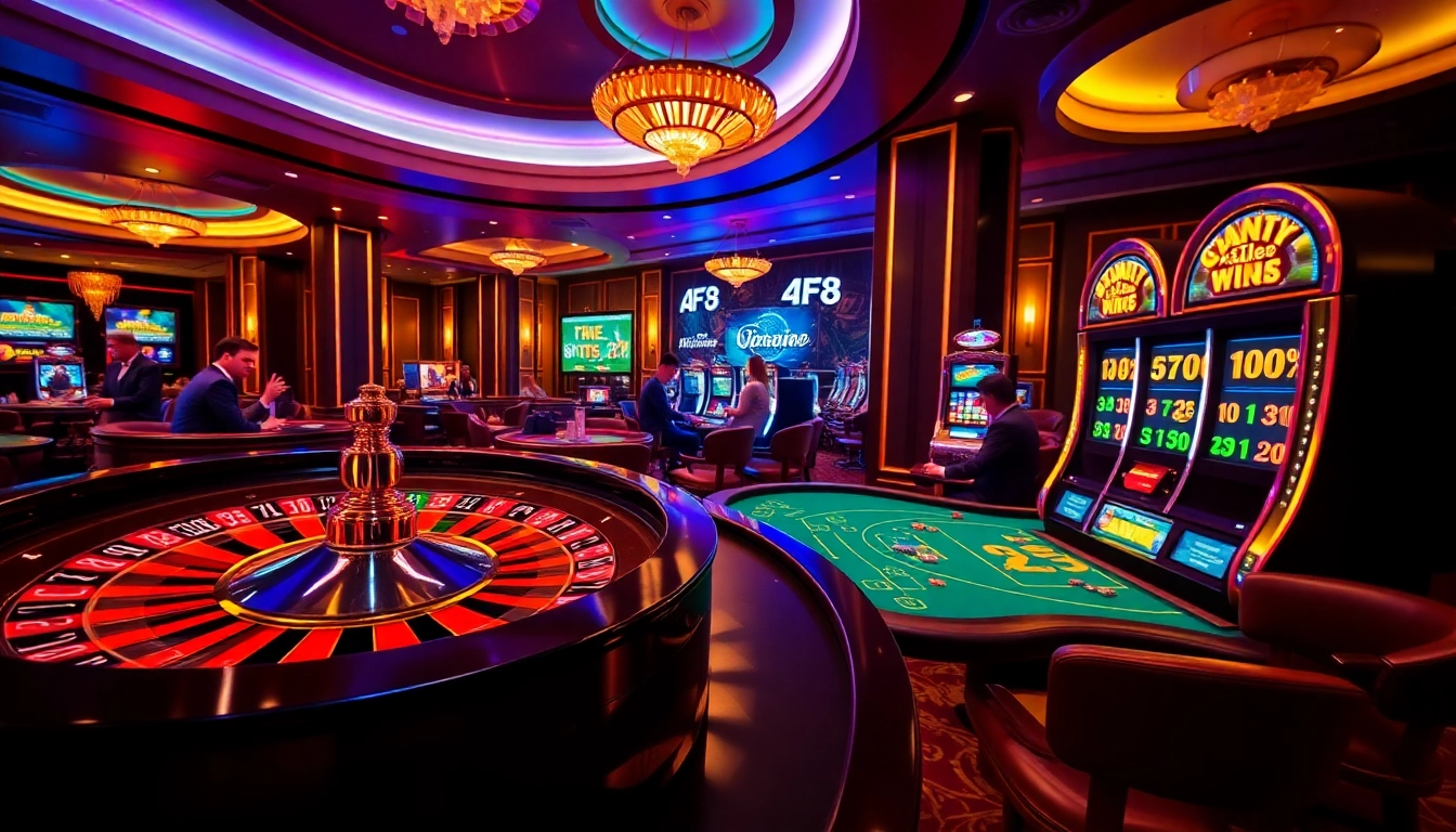 Experience excitement at Nhà cái AF88 with vibrant casino games, including roulette and poker.