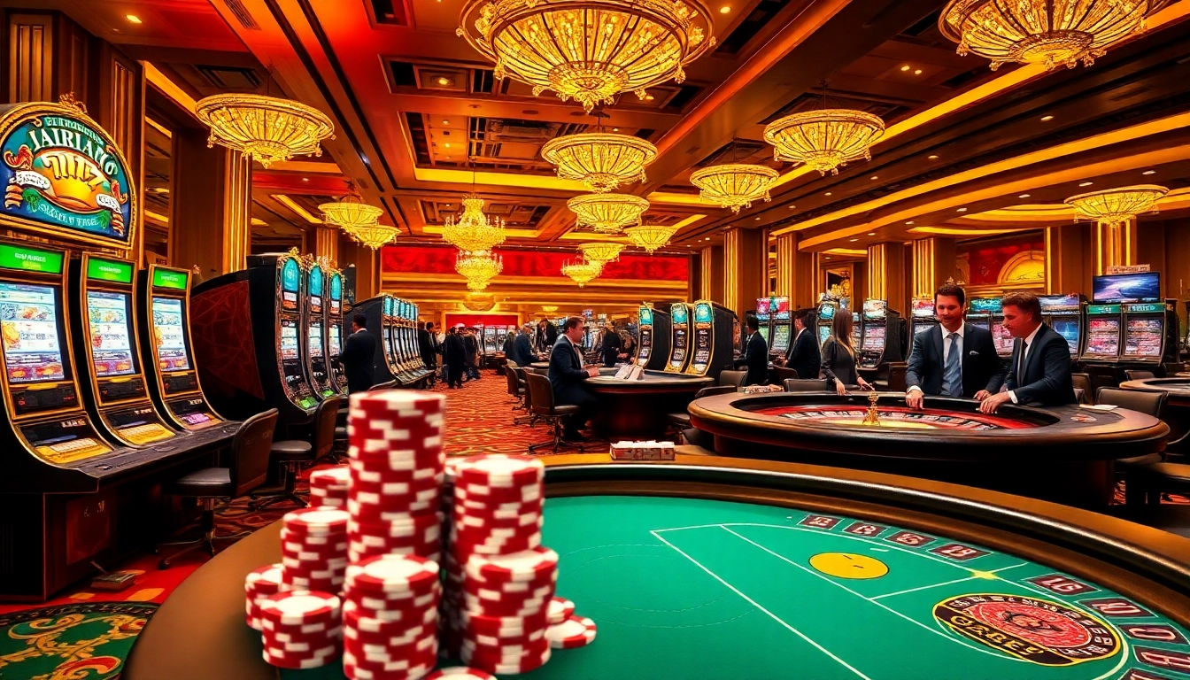 Experience the thrill of gambling at FIVE 88 with engaging players and exciting casino tables.