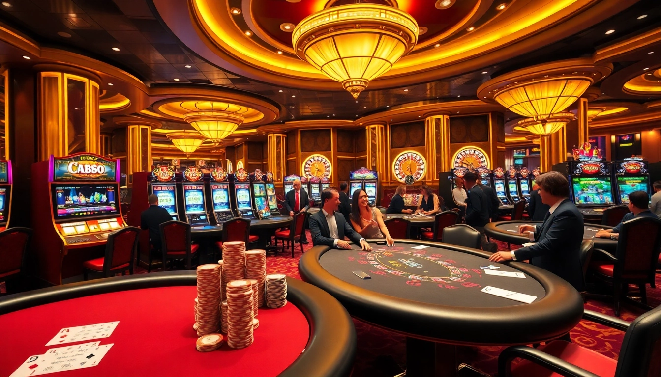 Gesturing to a roulette wheel while showcasing the five88 bet experience in a luxurious casino.