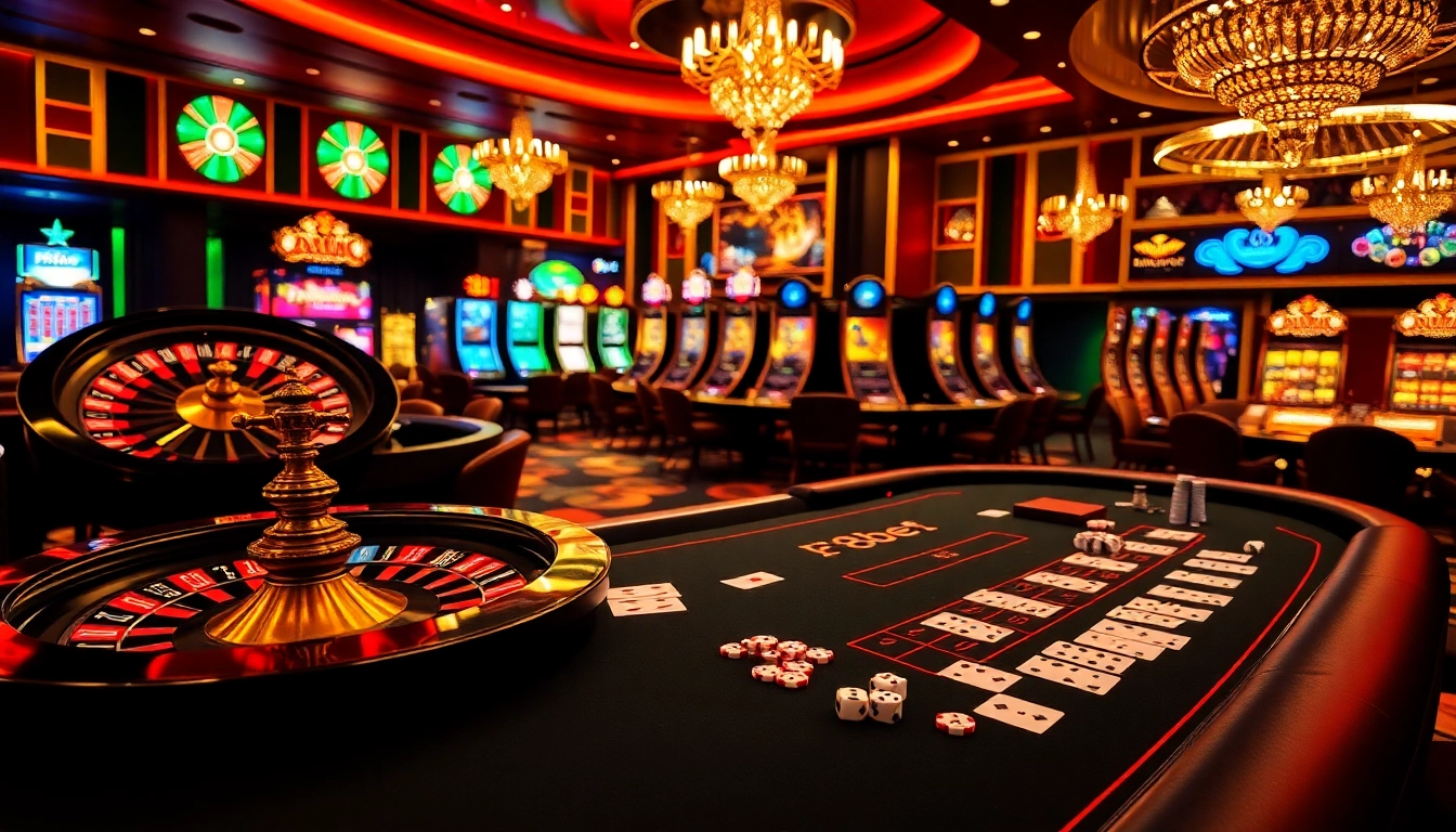 Engaging scene at a casino table, showcasing gambling excitement with poker chips and F8bet.dental details.