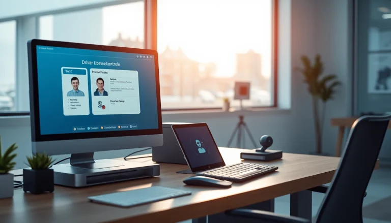 Effizienter Prozess der digitalen Führerscheinkontrolle dargestellt mit moderner Technologie und sicherem Datenmanagement - digitale Führerscheinkontrolle.