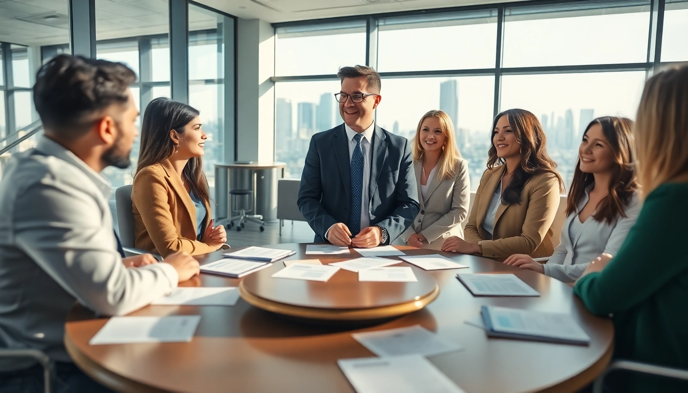 Headhunter Schweiz berät Kandidaten in einem modernen Büro mit freundlicher Atmosphäre