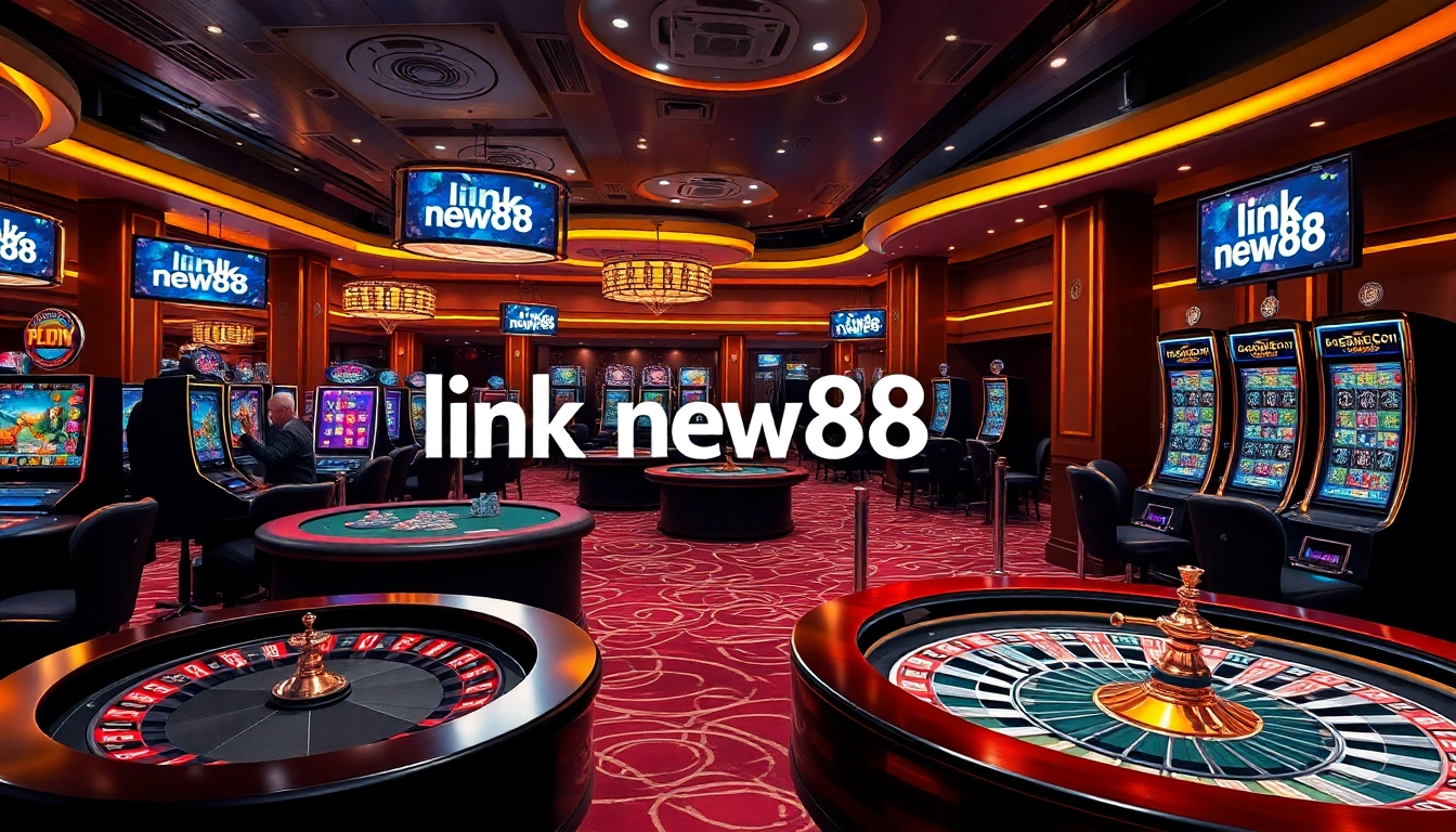 Experience the excitement of online gambling with link new88 at a vibrant casino featuring classic games and live interactions.