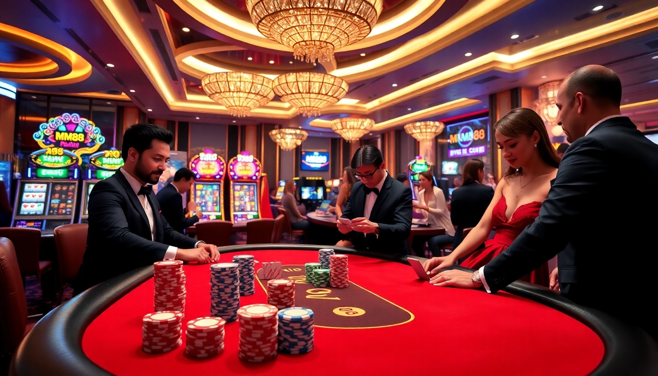 Engage in high-stakes poker at MM88's luxurious casino, where every hand dealt brings excitement and opportunities.