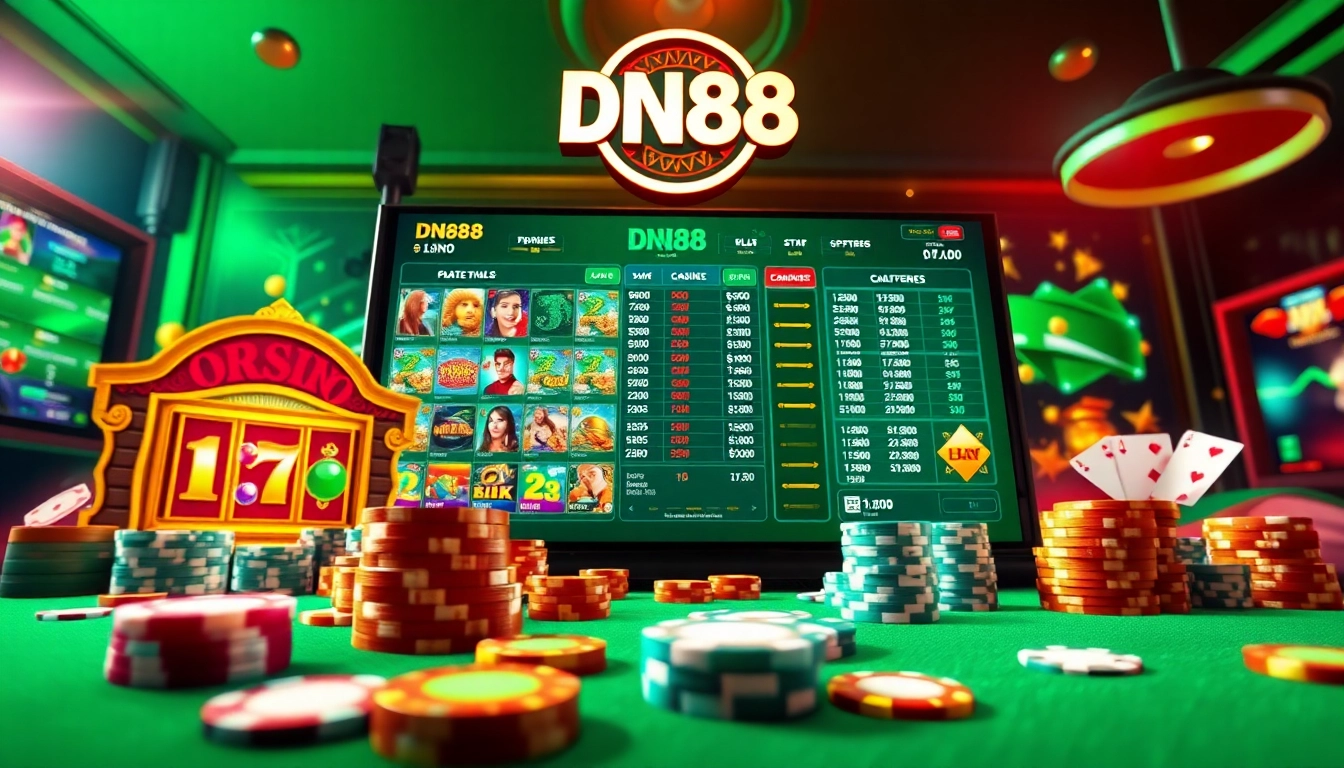 Experience the thrill of online gambling at https://dn88s.net/ with a vibrant casino scene featuring exciting games.