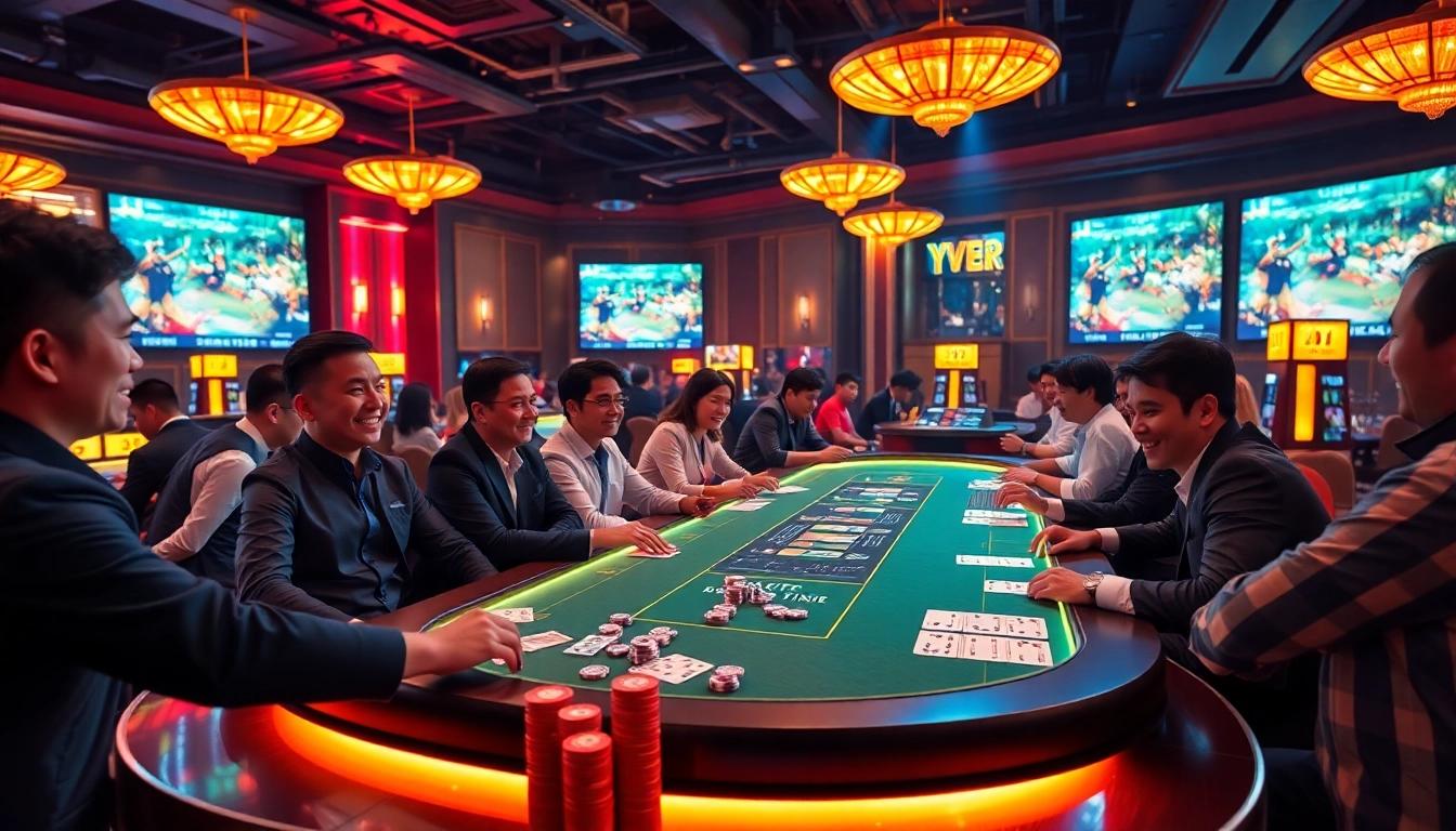 Experience the excitement of betting on đá gà thomo 67 at a vibrant casino scene.