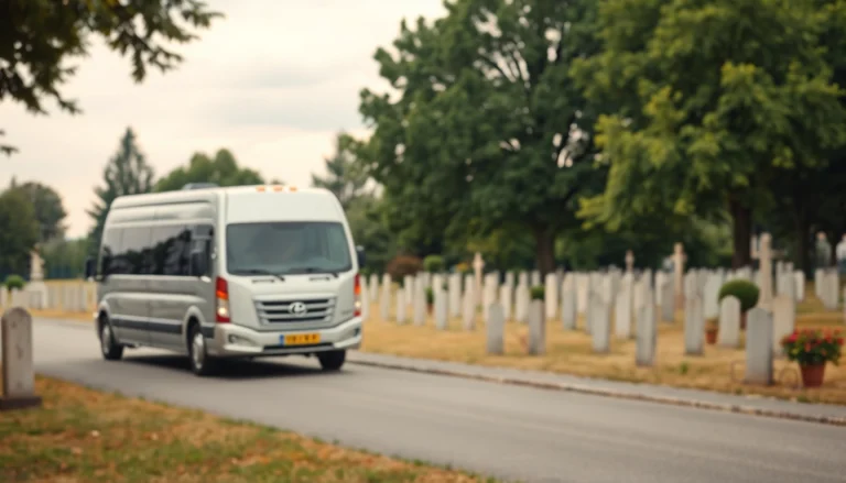 Transport umrlih uz poštovanje i pažnju, dostojanstvo transportne usluge prikazano u mirnom okruženju.