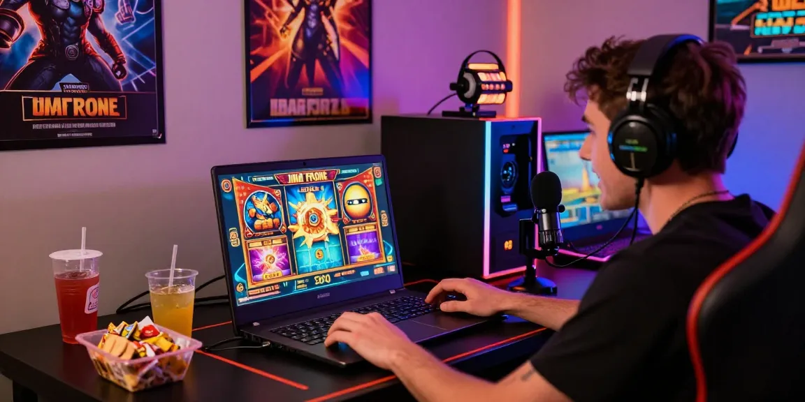 Pengalaman bermain Slot781 yang menarik dengan suasana gaming ceria dan penuh warna.