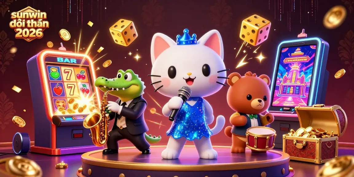 Experience top gaming excitement with sunwin đổi thưởng 2026 featuring vibrant 3D characters and casino action.